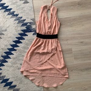 Salmon pink dress